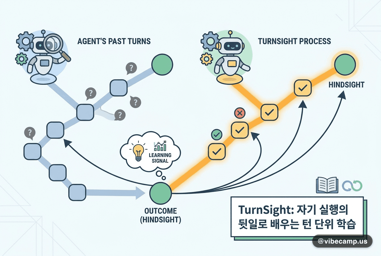 정답 없이 자기가 겪은 뒷일로 배우는 자기증류, TurnSight