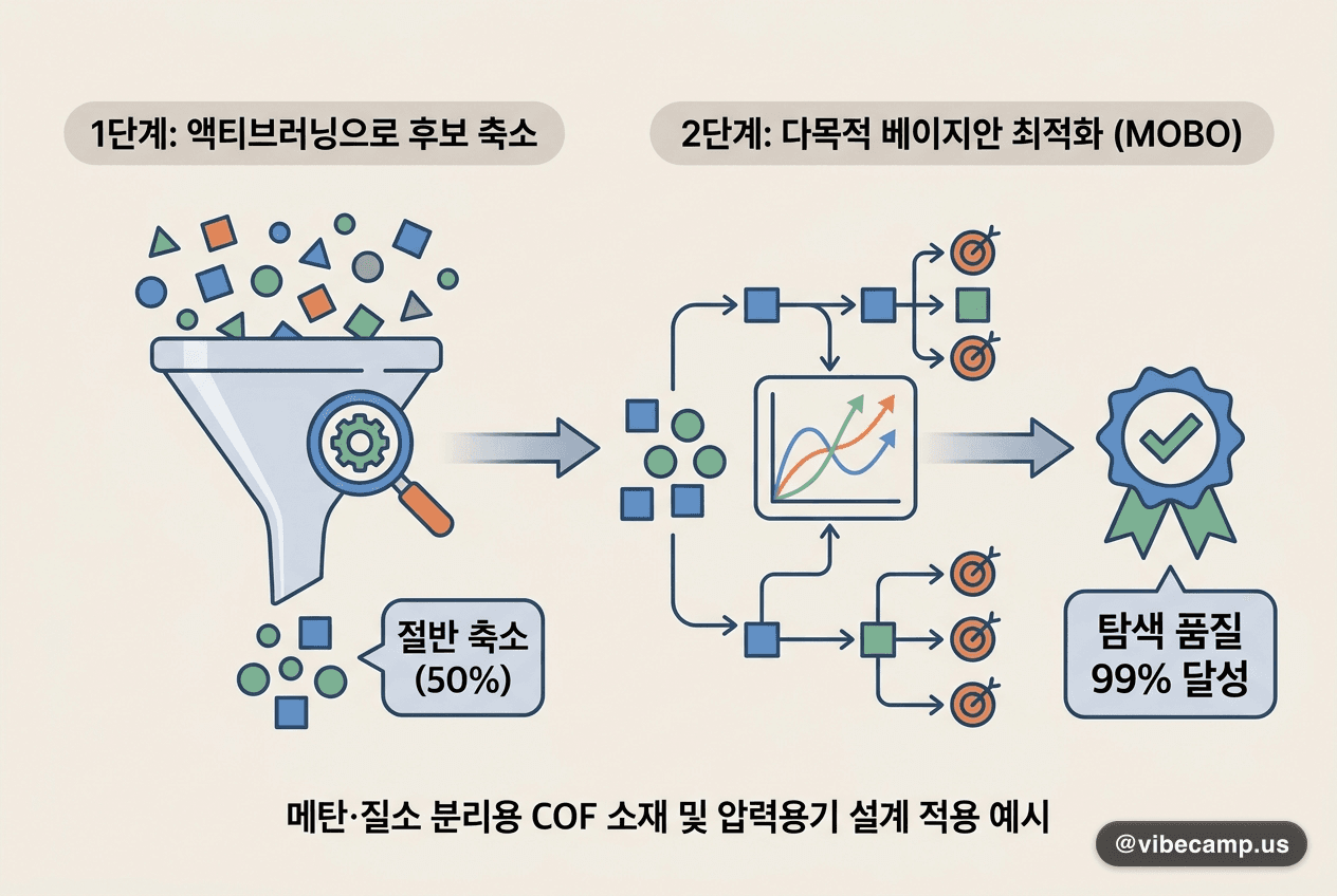 후보를 절반으로 줄이고도 탐색 품질 99%를 지킨 액티브러닝