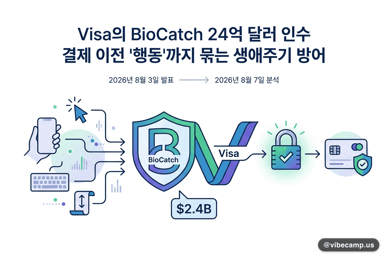 Visa의 BioCatch 24억 달러 인수, 결제 이전 '행동'까지 묶는 생애주기 방어