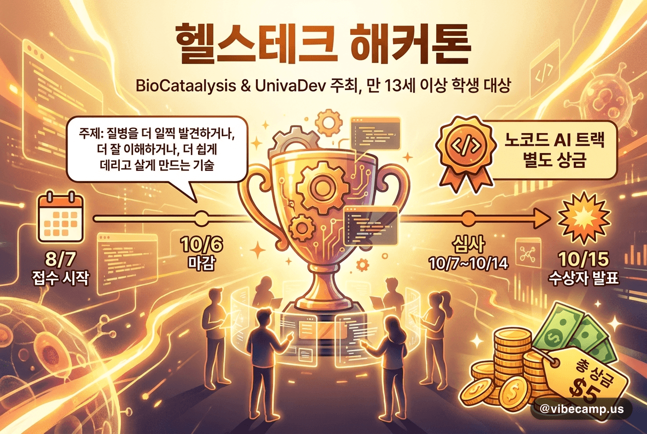 헬스테크 해커톤, 노코드 AI 트랙 별도 상금