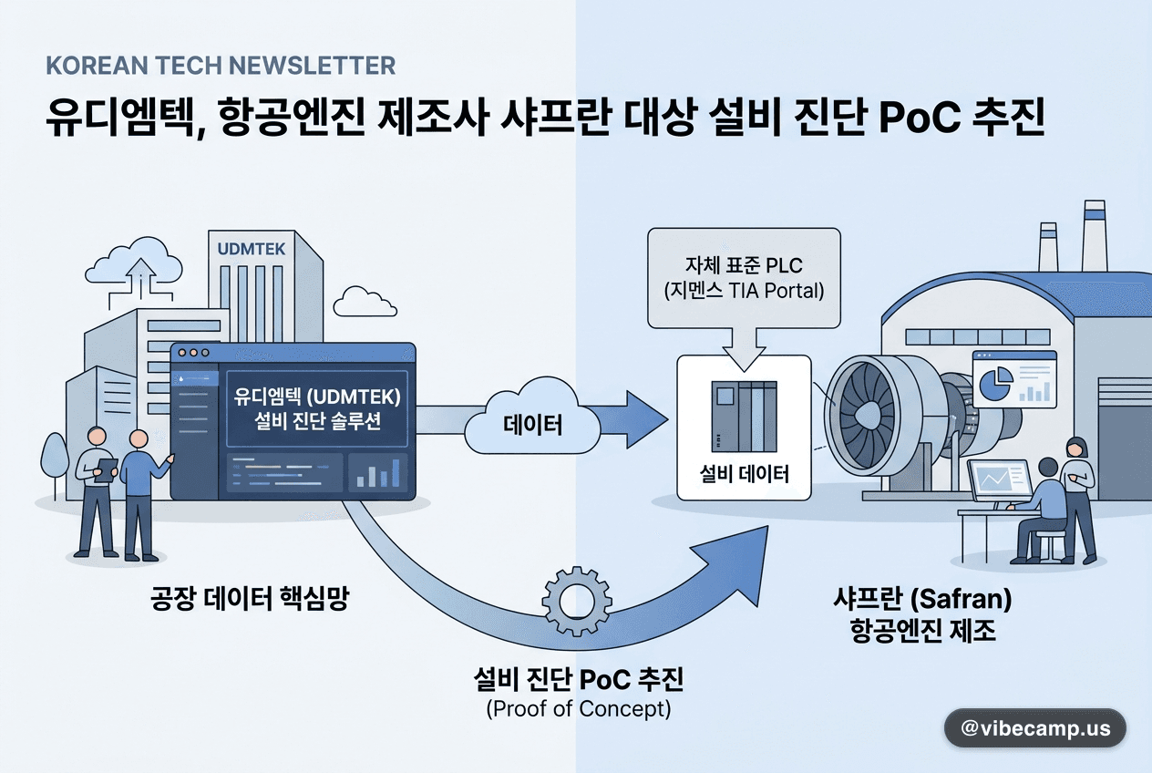 유디엠텍, 항공엔진 제조사 샤프란 대상 설비 진단 PoC 추진