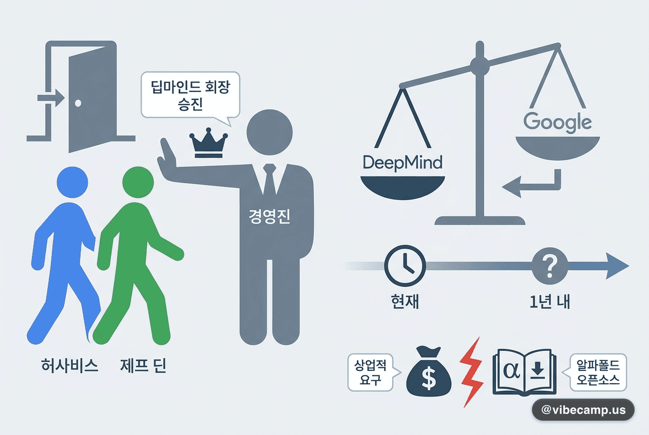 허사비스 사임 만류 후 회장 승진 — 딥마인드 무게중심 이동
