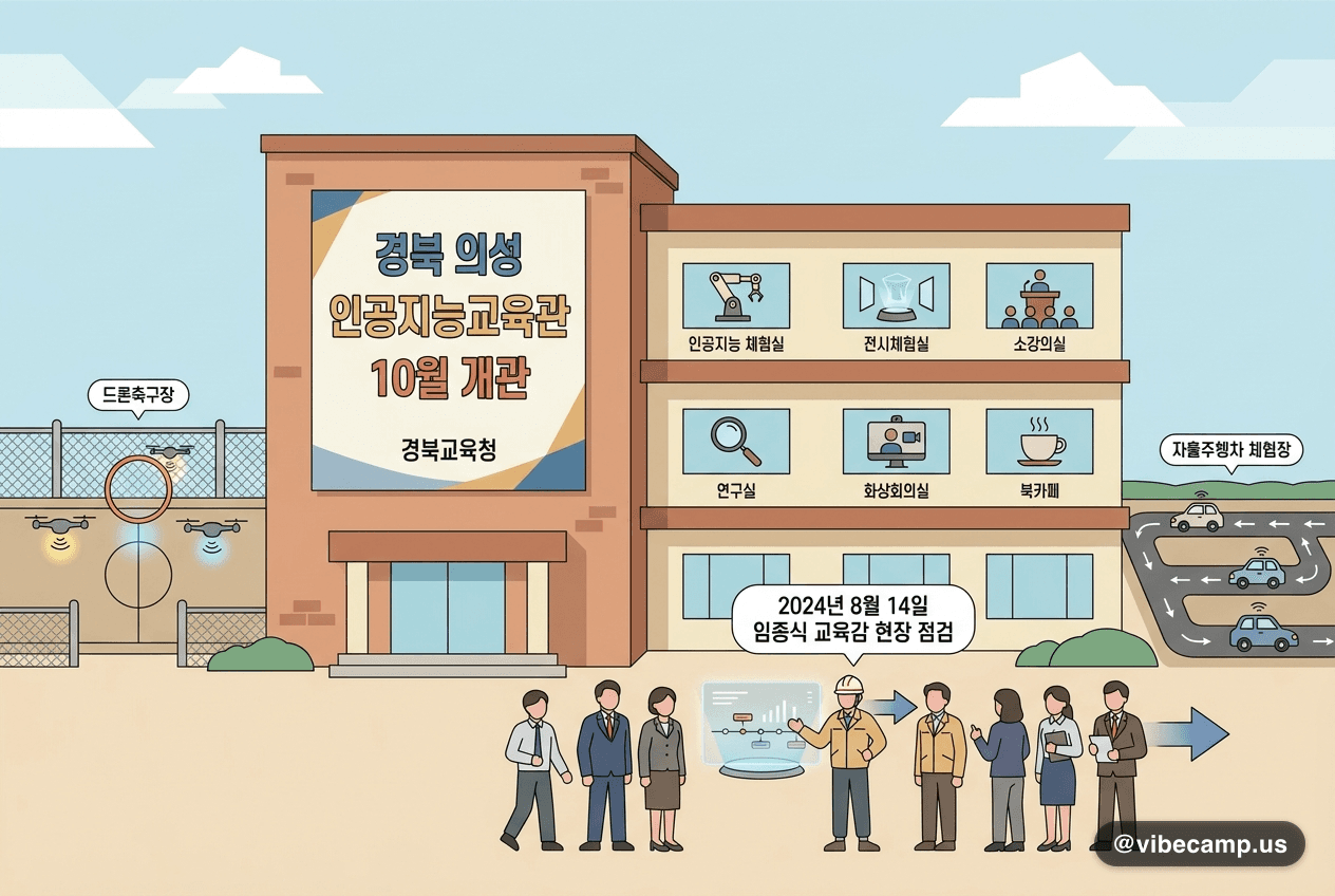 폐교 부지에 들어선 경북 의성 인공지능교육관, 10월 개관