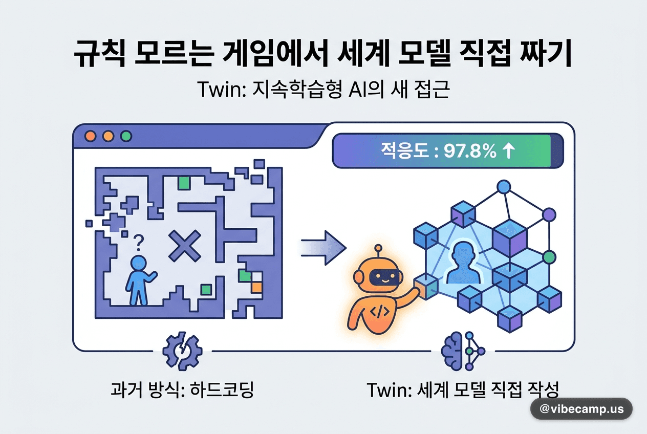 규칙 모르는 게임에서 세계 모델을 직접 짜게 했더니 97.8%