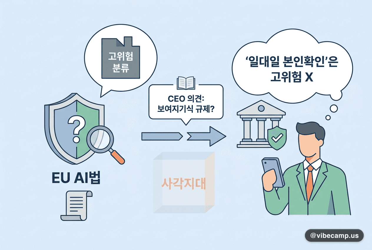EU AI법 사각지대 — 은행 온보딩의 '일대일 본인확인'은 고위험이 아니다