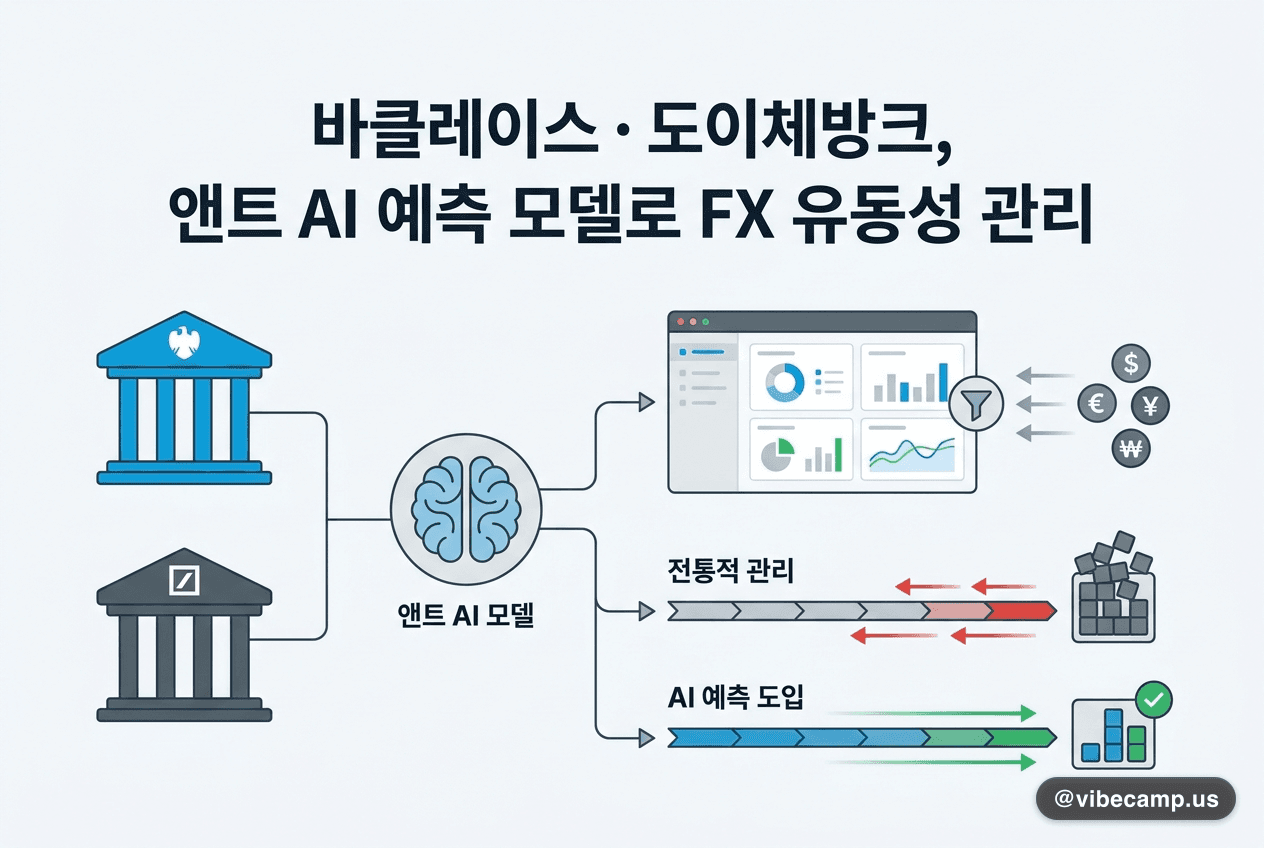 바클레이스·도이체방크, 앤트 AI 예측 모델로 FX 유동성 관리