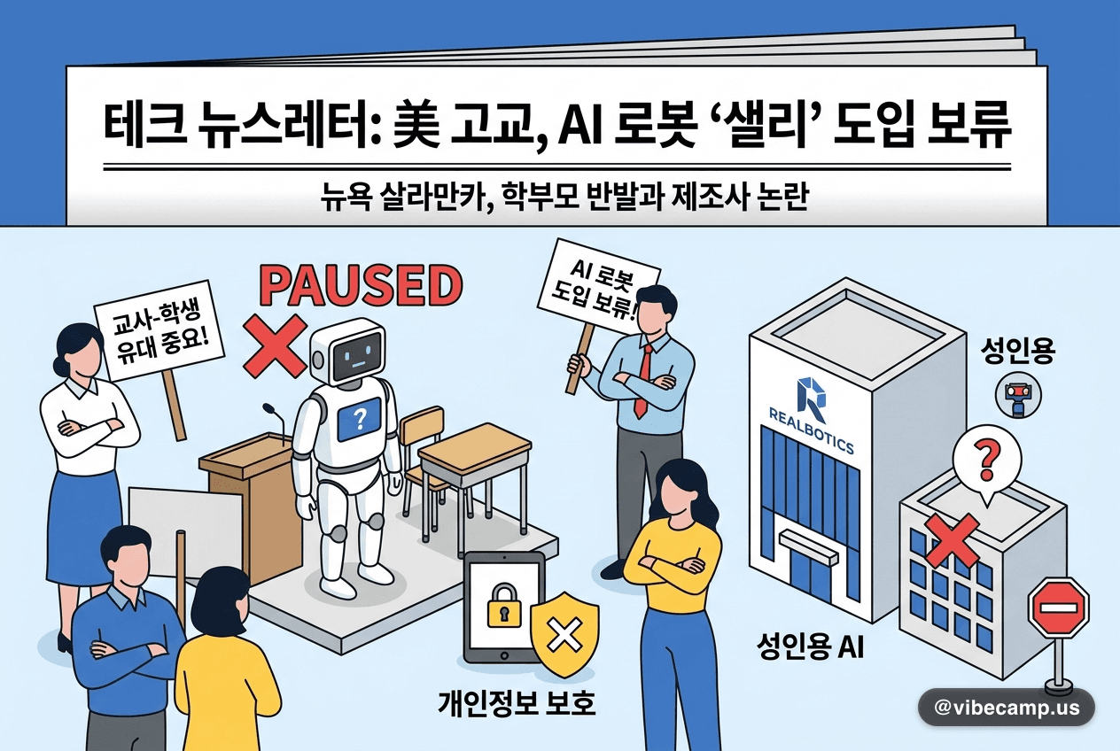 美 고교, 휴머노이드 AI 로봇 '샐리' 교실 도입 보류