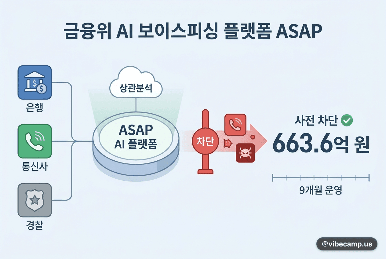 금융위 AI 보이스피싱 플랫폼 ASAP, 9개월간 663.6억원 사전 차단