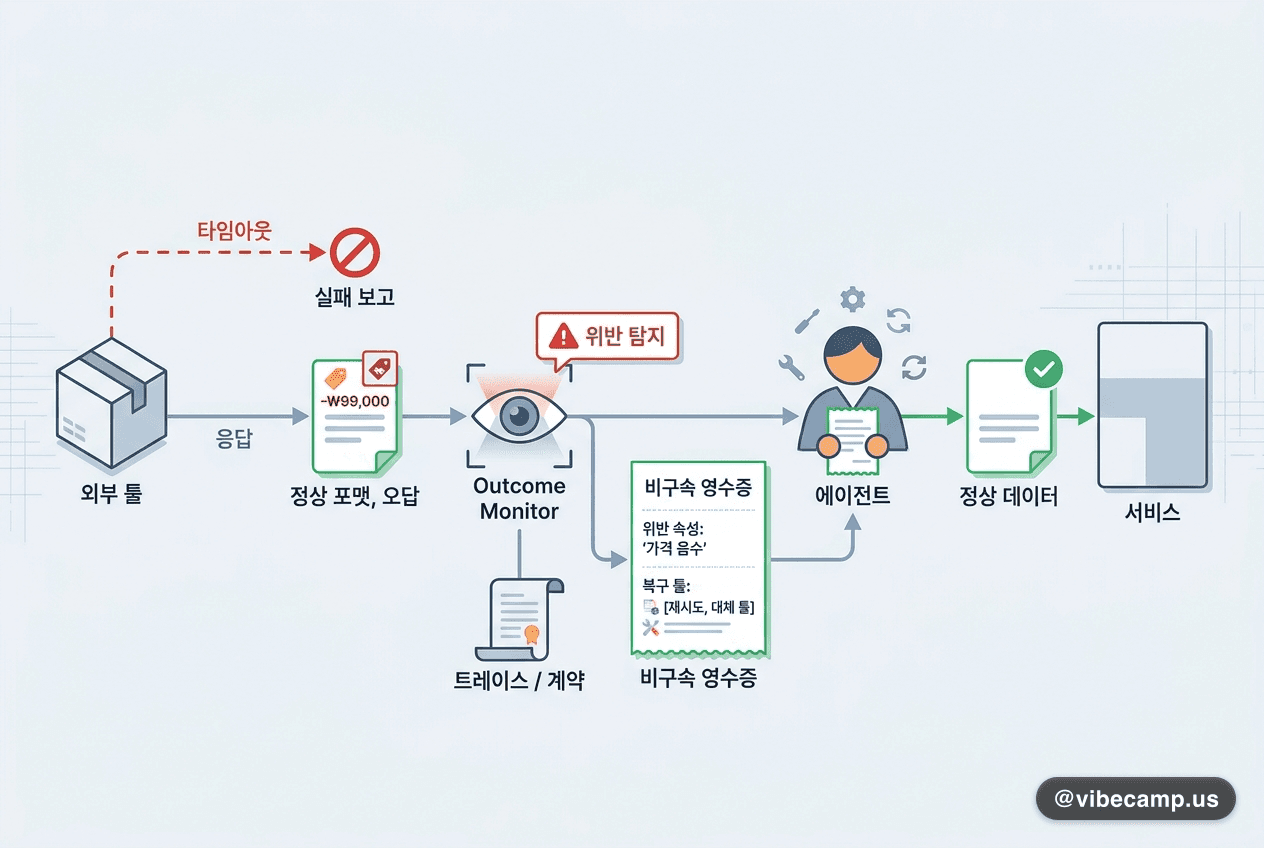 포맷은 멀쩡한데 값이 틀린 툴 응답을 에이전트가 알아채게