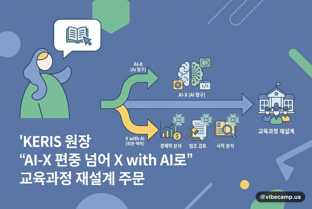 KERIS 원장 'AI-X 편중 넘어 X with AI로' 교육과정 재설계 주문
