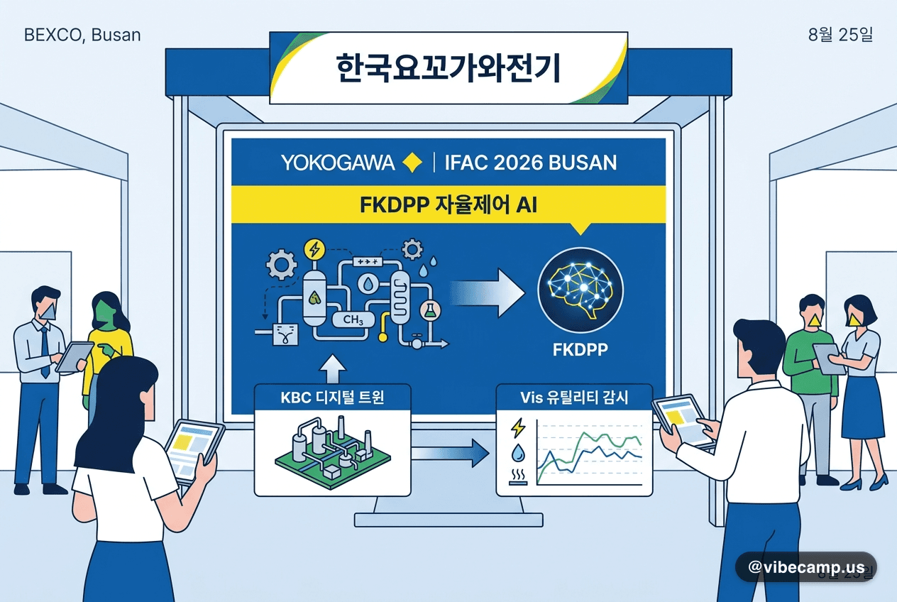 요꼬가와, 부산 IFAC 2026에 강화학습 자율제어 AI 'FKDPP'
