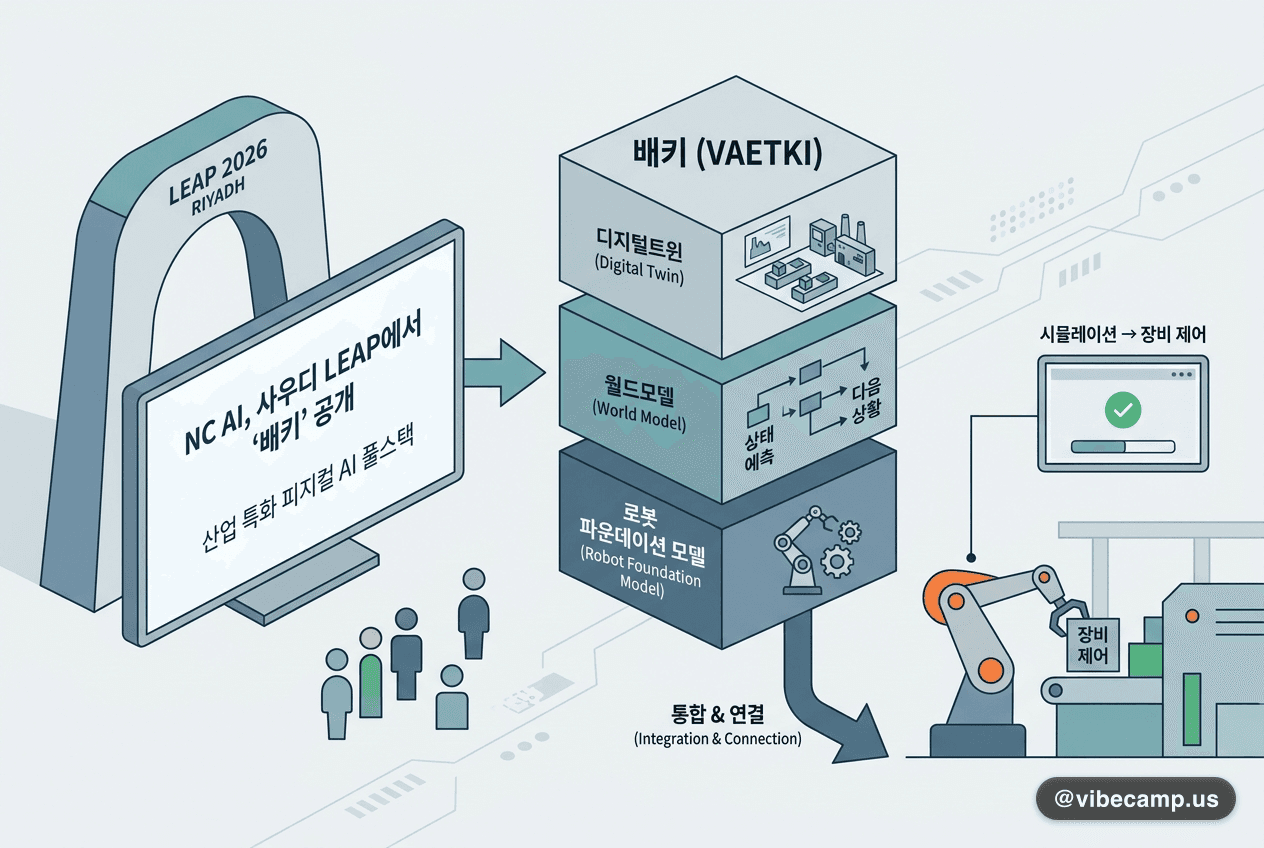 NC AI, 사우디 LEAP에서 피지컬 AI 풀스택 '배키' 공개