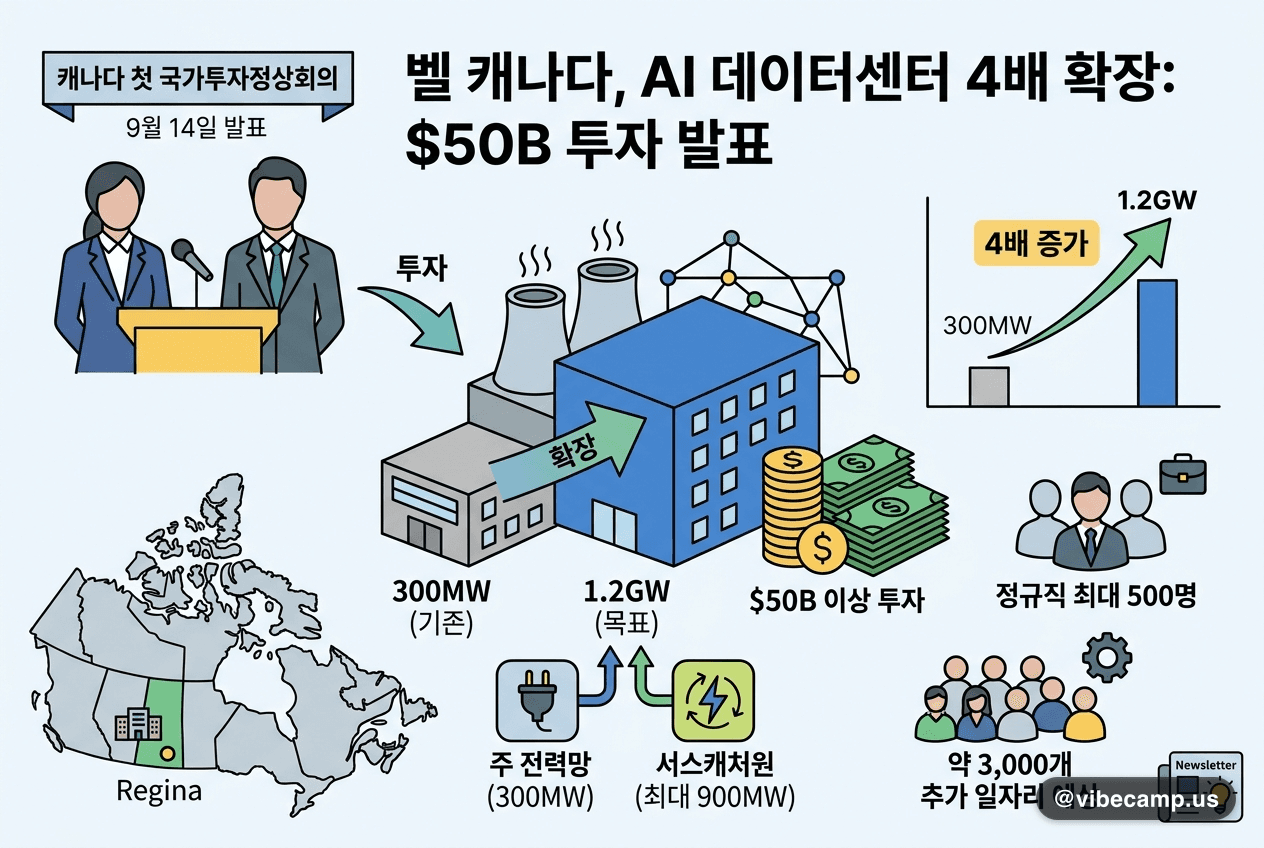 벨 캐나다, AI 데이터센터 300MW→1.2GW 4배 확장 — 투자 $50B