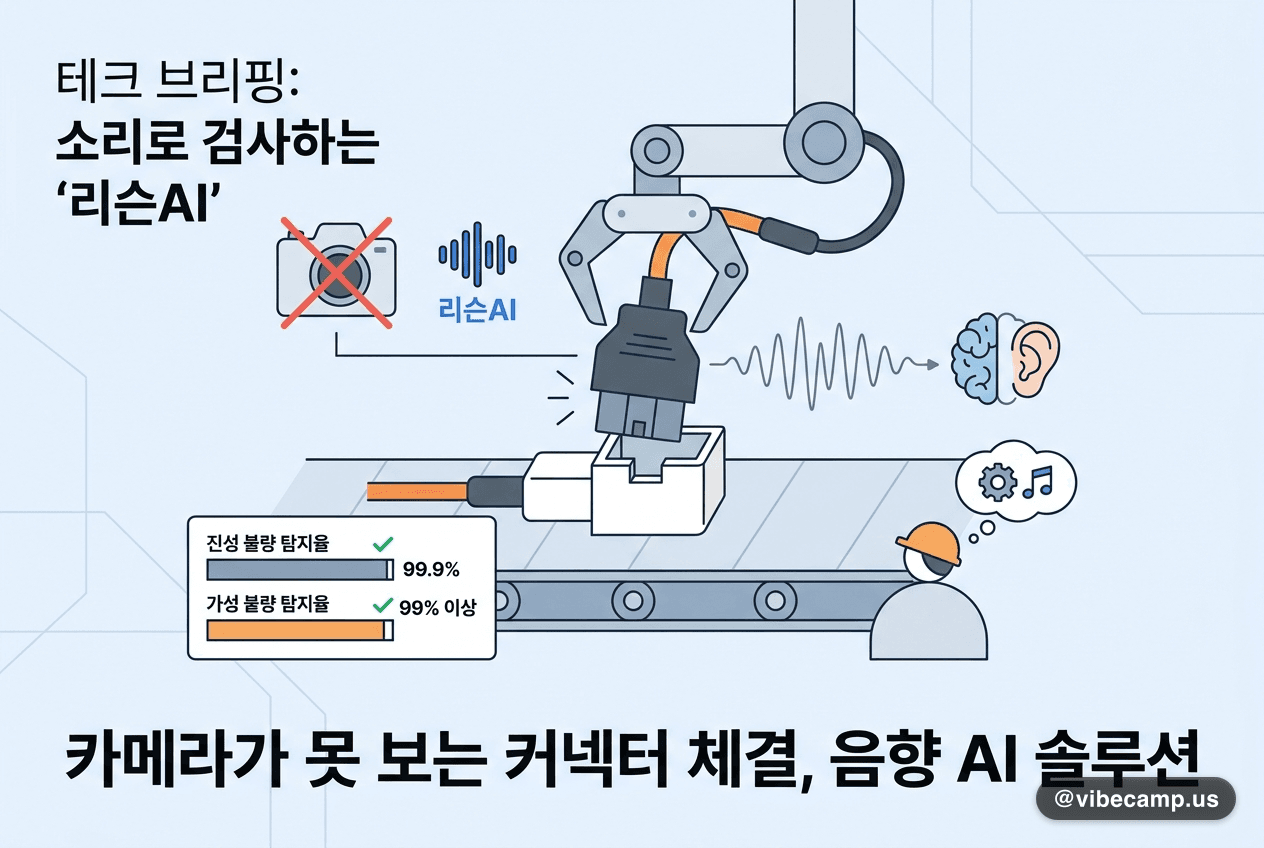카메라가 못 보는 커넥터 체결, 소리로 검사하는 '리슨AI'