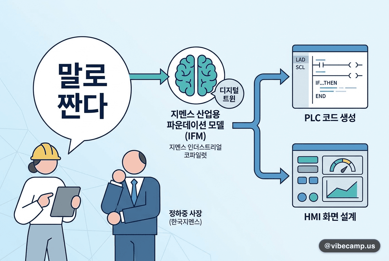 PLC 코드도 HMI 화면도 말로 짠다 — 지멘스 산업용 파운데이션 모델