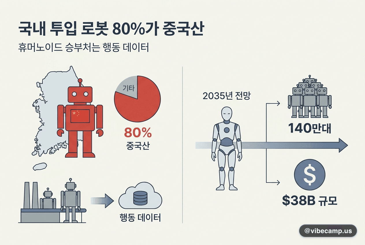 "국내 투입 로봇 80%가 중국산" 휴머노이드 승부처는 행동 데이터