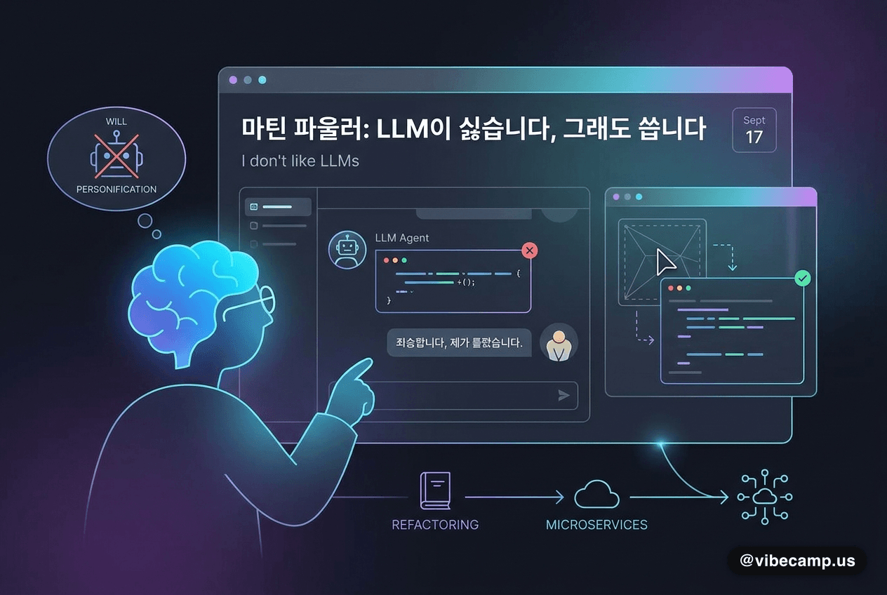 마틴 파울러 — LLM이 싫습니다, 그래도 씁니다