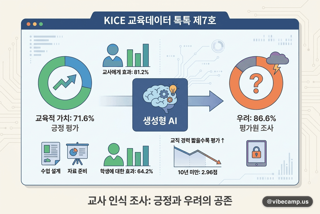 교사 71.6% "생성형 AI 교육적 가치 있다"…우려도 86.6%, 평가원 조사