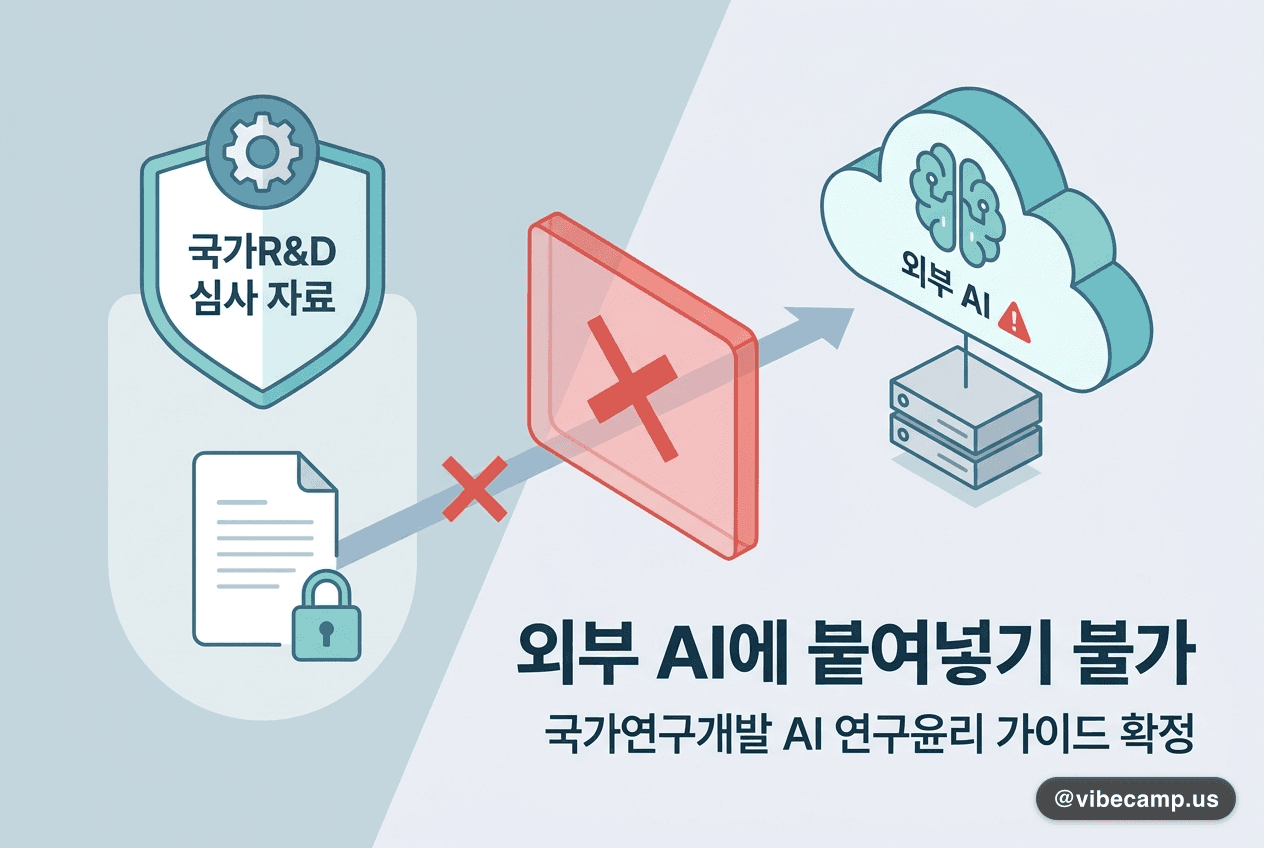 국가R&D 심사 자료, 이제 외부 AI에 붙여넣을 수 없습니다