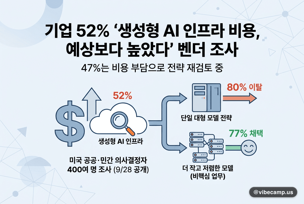기업 52% "생성형 AI 인프라 비용, 예상보다 높았다" 벤더 조사