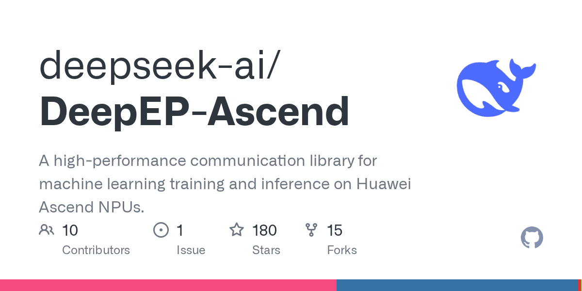 딥시크 DeepEP-Ascend GitHub 저장소 대표 이미지