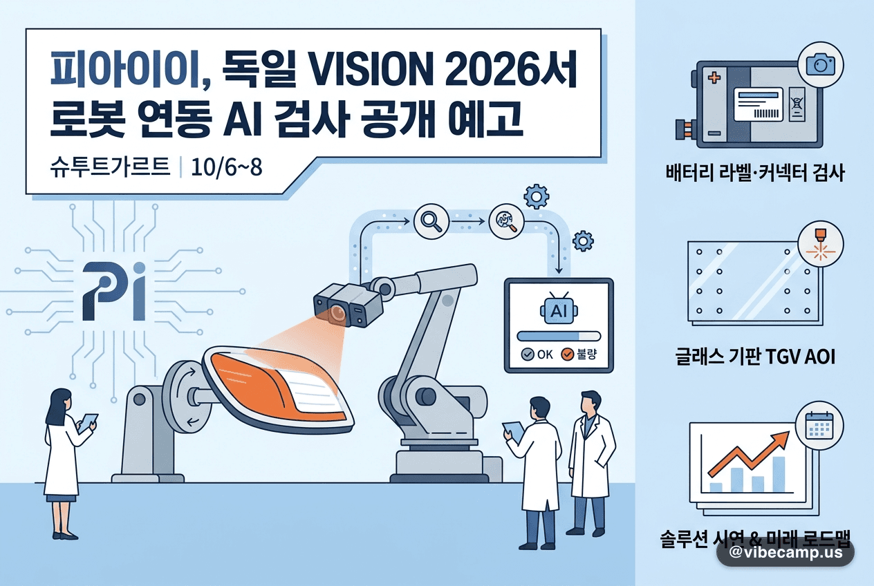 피아이이, 독일 VISION 2026서 로봇 연동 AI 검사 공개 예고