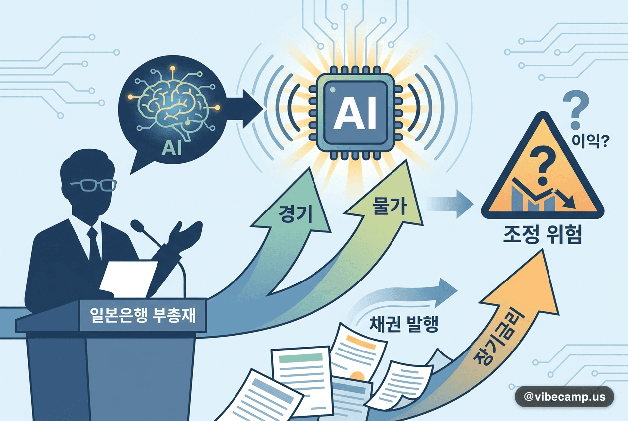 일본은행 부총재 "AI는 수요 충격…이익 없으면 조정 위험"