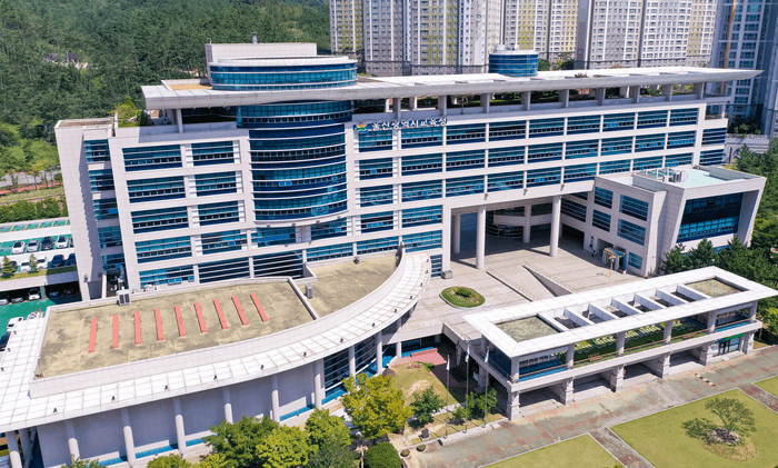 울산광역시교육청 청사 전경 항공사진