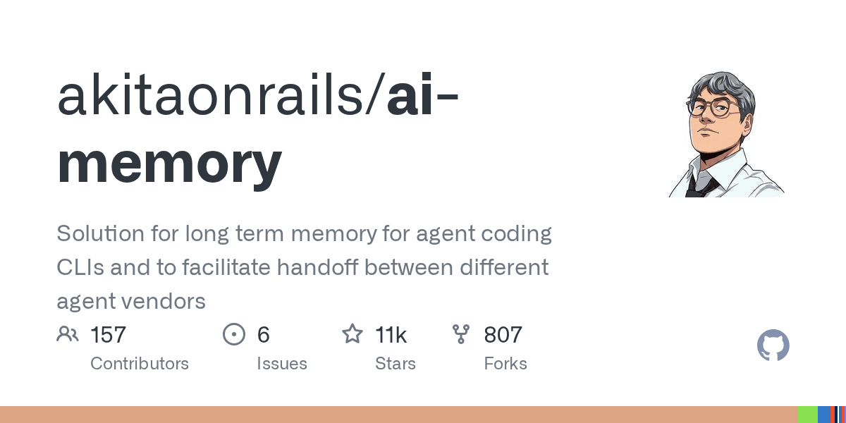 akitaonrails/ai-memory GitHub 레포 대표 이미지