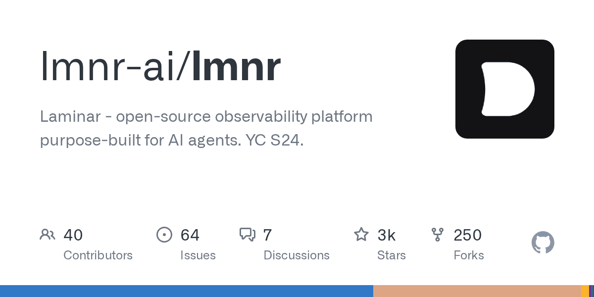 Laminar(lmnr-ai/lmnr) GitHub 레포 대표 이미지