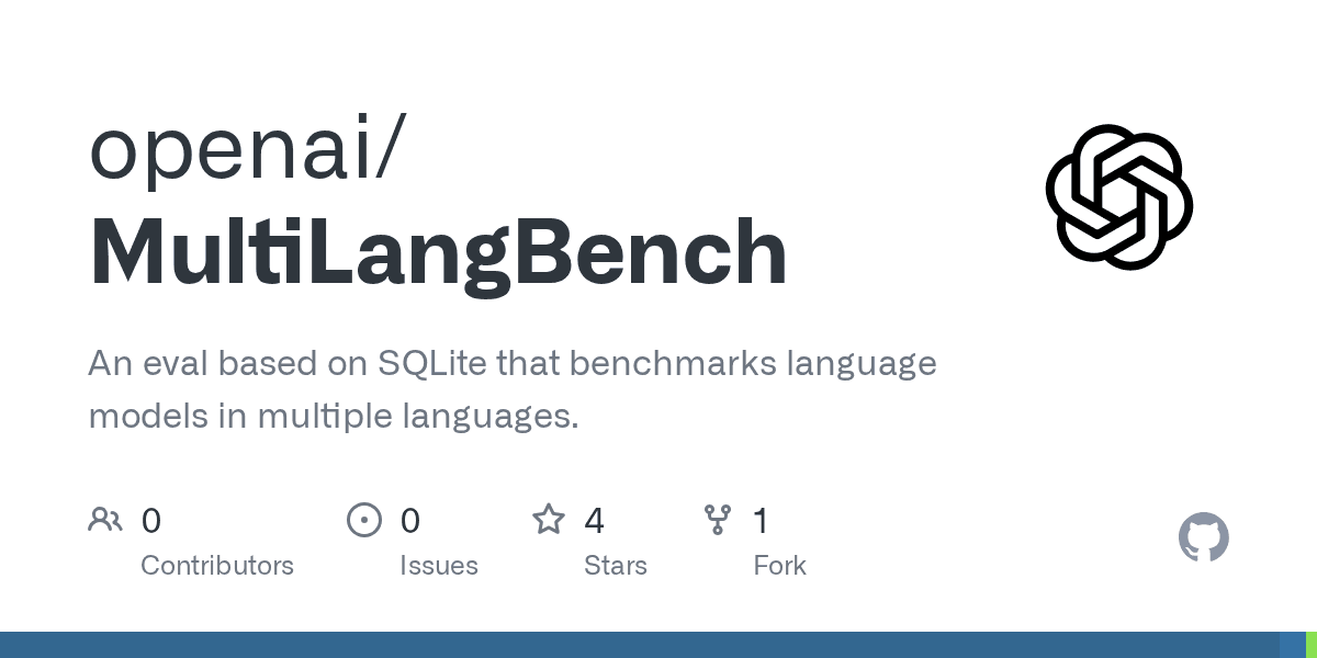 OpenAI MultiLangBench GitHub 레포 대표 이미지