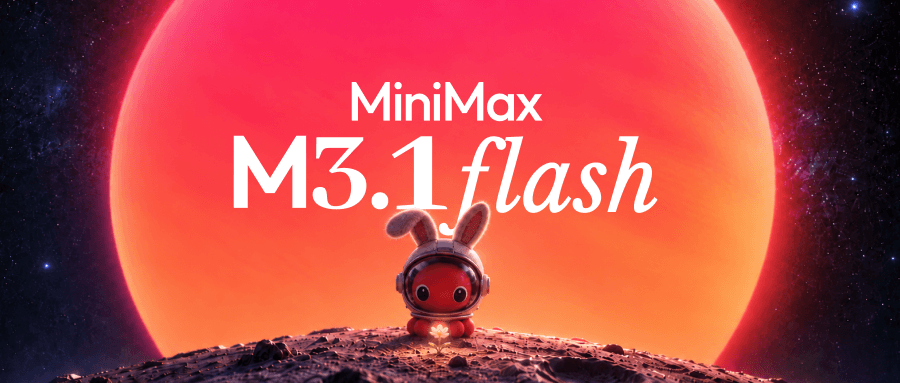 MiniMax M3.1 Flash 공식 발표 키비주얼