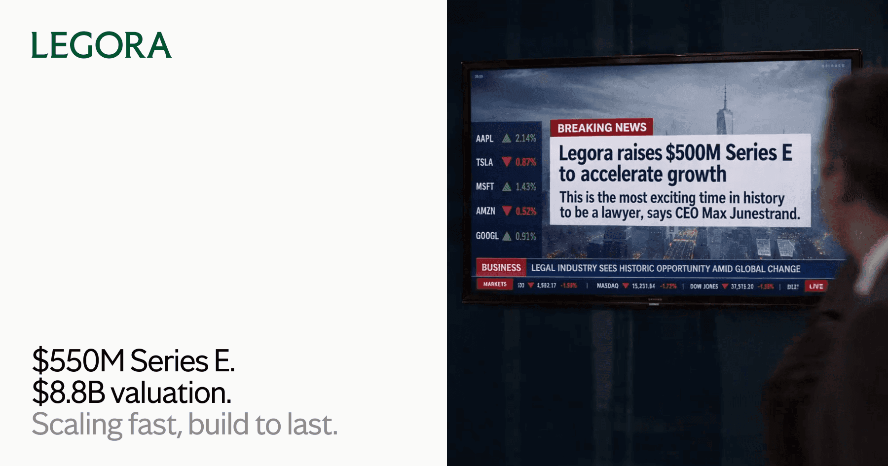 Legora 5억 5천만 달러 시리즈E·기업가치 88억 달러 투자 발표 이미지