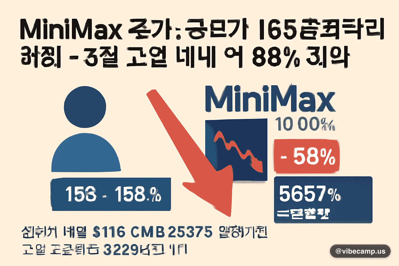 MiniMax 주가, 공모가 165홍콩달러 하회…3월 고점 대비 약 88% 하락