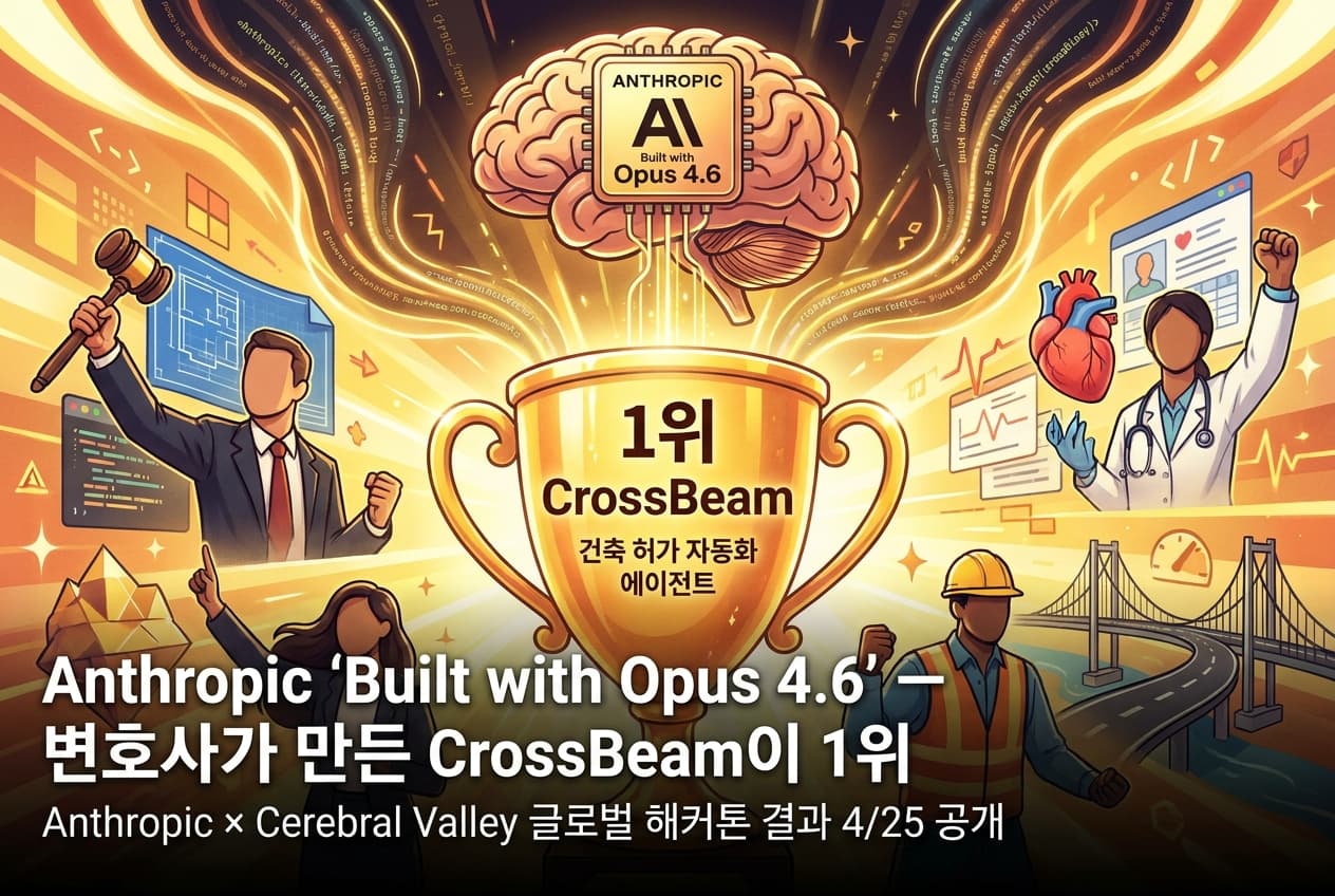 Anthropic 'Built with Opus 4.6' — 변호사가 만든 CrossBeam이 1위