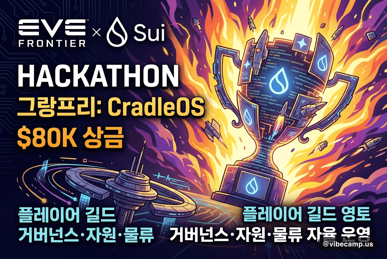 EVE Frontier × Sui $80K 해커톤 — 그랑프리 CradleOS는 플레이어가 만든 길드 OS